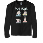 Дитячий лонгслів Pug Yoga Мопс Йога