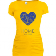 Подовжена футболка з серцем Home Донецьк