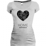 Подовжена футболка з серцем Home Маріуполь