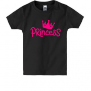 Дитяча футболка з короною princess