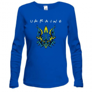 Жіночий лонгслів Ukraine зі стилізованим тризубом