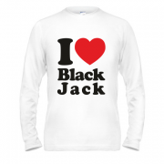 Чоловічий лонгслів I love Black Jack