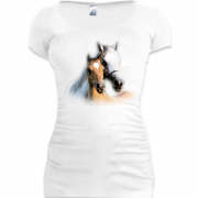 Подовжена футболка з парою коней