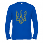 Чоловічий лонгслів з мальованим гербом України (3)