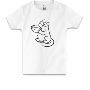 Дитяча футболка з голодним Котом Саймона