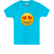 Дитяча футболка з закоханим емоджі