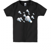 Дитяча футболка з летючими воланчиками